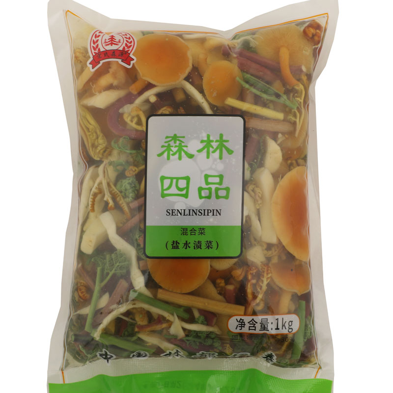 东北山野菜森林小炒森源蕨菜蘑菇
