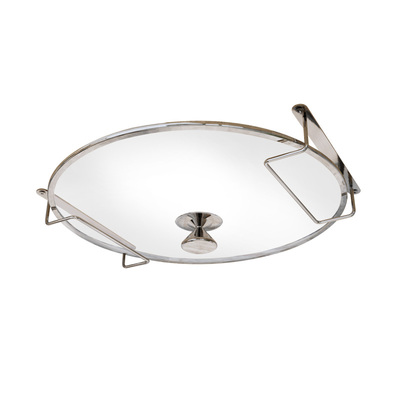 304不锈钢涂胶安装柜下锅盖架