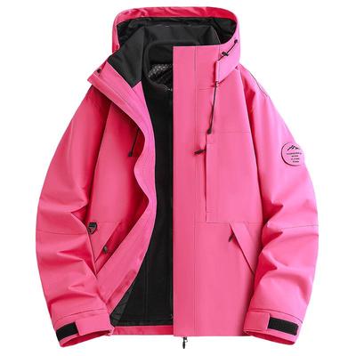 稻草人户外冲锋衣女款2025新款小个子三合一户外登山服防风防水男