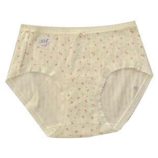 A类婴儿棉内裤碎花少女柔软透气中腰全棉加长底裆10A抑菌三角裤头