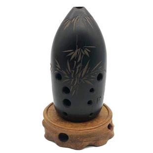 黑梨埙专业演奏考级10孔十孔双腔初学古埙F调G调成人学生笔筒乐器