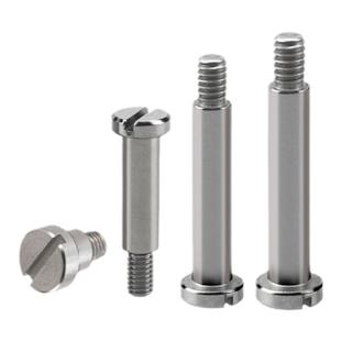 M4*D4D5D6不锈钢塞打螺丝一字轴套光杆半牙等高螺凸轴肩限位螺栓