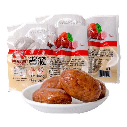 秋林里道斯官方旗舰店肉枣肠即食枣型香肠东北特产零食小吃熟食
