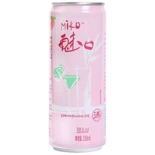 MIKO魅口预调鸡尾酒微醺低度气泡果酒6罐女士酒伏特加小酒白桃