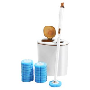 美丽雅马桶刷一次性壁挂式可替换刷头无死角洗厕所卫生间清洁套装