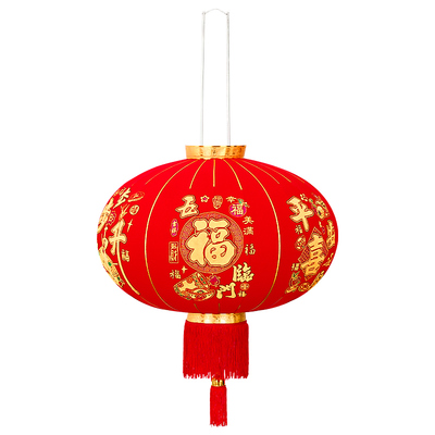 大红灯笼挂饰2026新款大门口一对