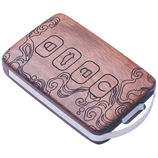 专用于红旗H5钥匙套E-QM5改装HS5壳HS3扣H6天工HS7高级感汽车用品