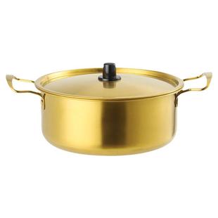 韩国泡面锅电磁炉不锈钢小煮锅铝锅煮方便螺蛳粉专用锅韩式拉面锅