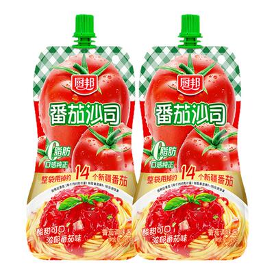 厨邦0脂番茄酱挤挤装家用
