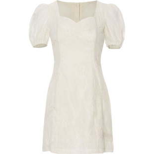 sincethen 白色法式裙高级感连衣裙小个子短裙短款裙子白裙女夏季