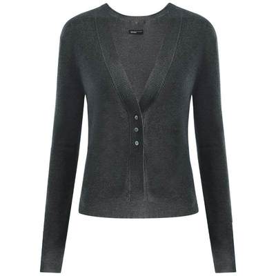 miu系针织时髦灰色套装