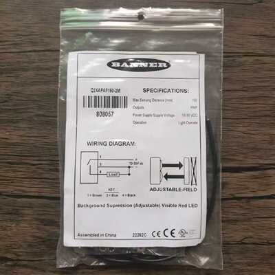 议价全新原装正品 邦纳 Q2XAPAF150-2M 光电开关 808057 现货销售