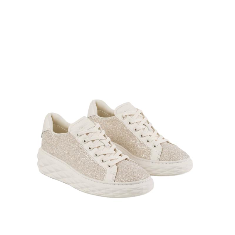 JIMMY CHOO/DIAMOND 女浅柔金色闪粉休闲鞋