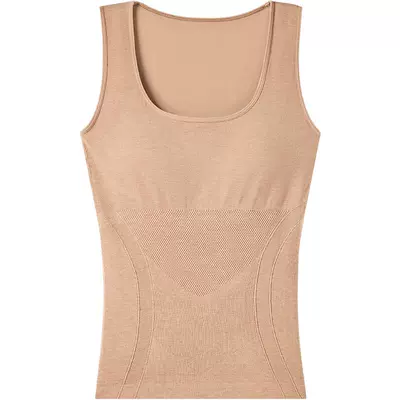 幸棉保暖内衣女带胸垫羊毛绒内搭发热打底加绒加厚背心冬修容上衣