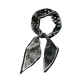 丝巾女2025新款系脖高级感小长条秋季搭配衬衫韩版氛围感百搭领巾