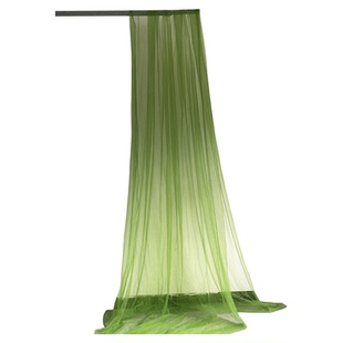 中国风水墨山水画民宿茅草屋门帘装饰新中式婚礼布置半透明网纱