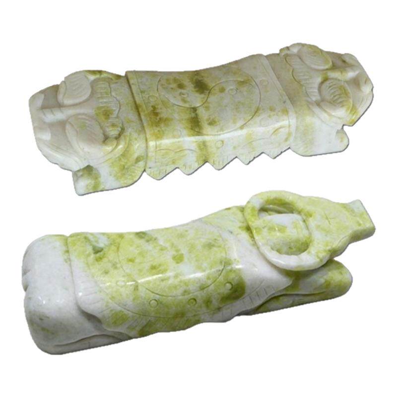 纯天然陕西蓝田玉牛虎枕成人助眠保健颈椎四季可用玉石枕冰凉舒爽