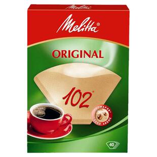 【买1送1】Melitta美乐家咖啡滤纸扇形手冲过滤纸102滤杯漏纸美式