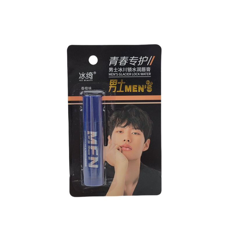 3支男士专用无色防裂口油润唇膏