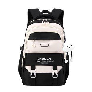 书包女生初高中学生超大容量双肩包男小学生4-6年级轻便护脊背包5