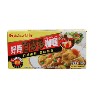 百梦多日式咖喱块原味100g不辣咖喱宝宝儿童调味酱料理包黄嘎好侍
