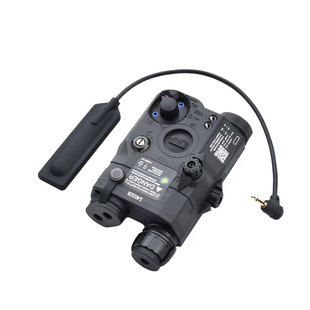 威迈斯 PEQ15镭射指示器红绿激光灯IR补光LED强光爆闪电池盒m600