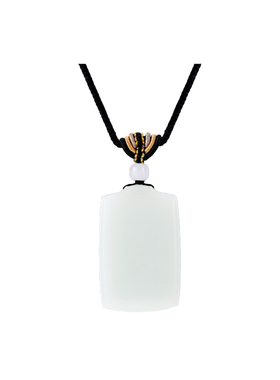 和田玉平安无事牌吊坠新中式项链女配饰无事牌毛衣链妈妈生日礼物