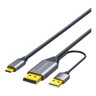 dp转typec带供电显卡dp转typec数据线dp typec线电脑dp转typec一线通连接线 dp线转typec转接dp转typec带触摸