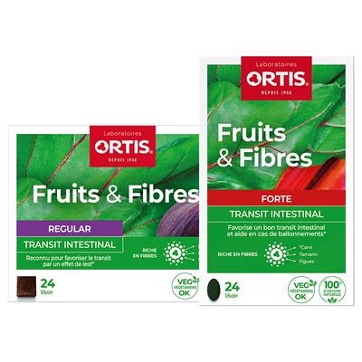 ORTIS柯得仕比利时果蔬膳食纤维加强浓缩片+常规咀嚼无花果膏软糖