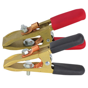 铜接地夹电焊机接地钳地线夹子300A地线钳电焊夹500A地极钳加厚