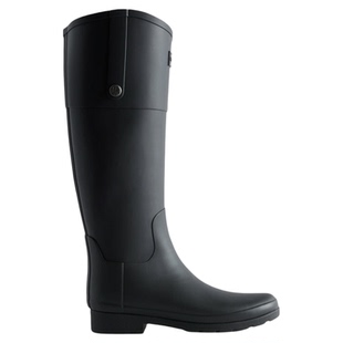 HUNTER女Refined Riding骑士靴户外防水雨鞋哑光精致高筒长靴