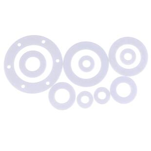 四氟法兰垫片耐高温压力表聚四氟乙烯软膨体ptfe铁氟龙密封垫定制