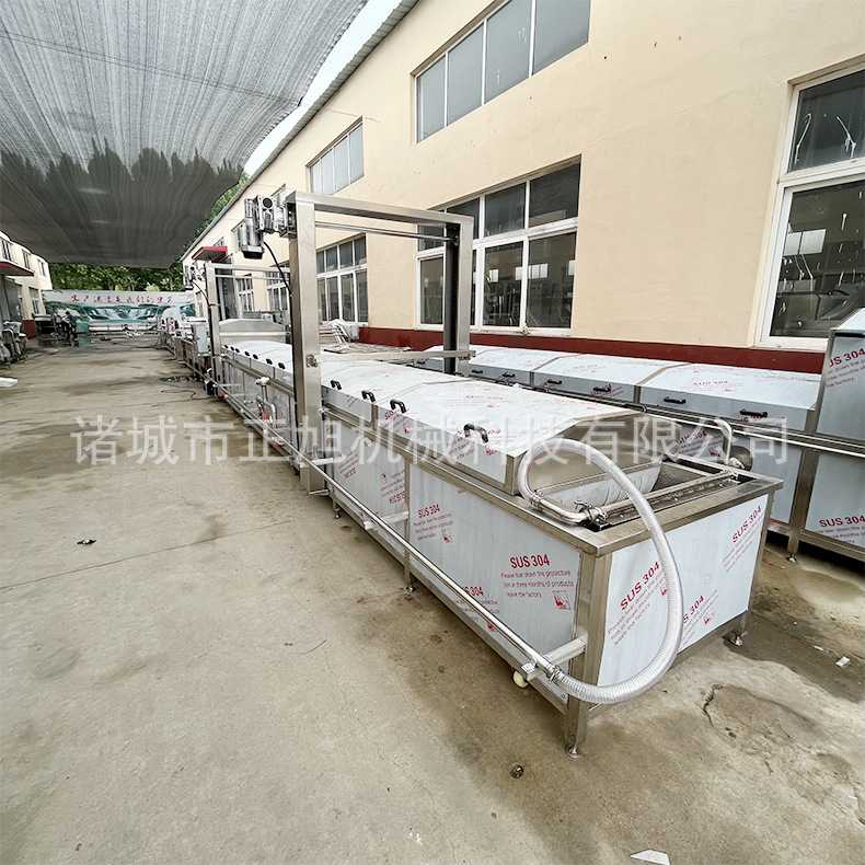 竹笋巴氏杀菌流水线 软包装灭菌设备 莴笋蒸煮漂烫杀青机