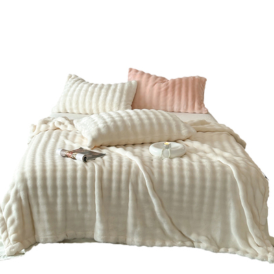 【A级母婴可用】冬季兔毛绒毛毯