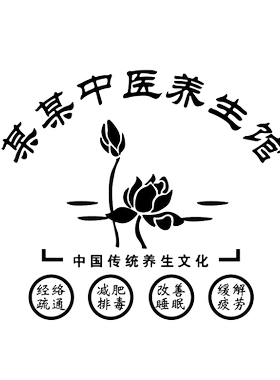 中医馆亚克力立体防水防潮墙贴