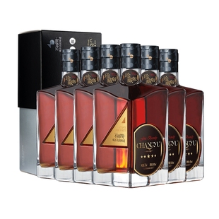 张裕珍藏版五星金奖男人四十白兰地洋酒40度整箱375ml*6