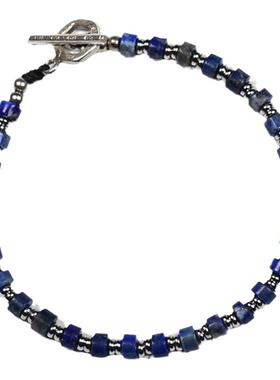 pohier宝喜儿原石青金石欧美手链