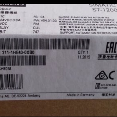 议价6ES7211-1HE40-0XB0西门子S7-1200CPU模块6ES72111HE400XB0正