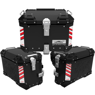 LOBOO萝卜摩托车尾箱边箱适用春风800MT改装配件铝合金三箱后备箱