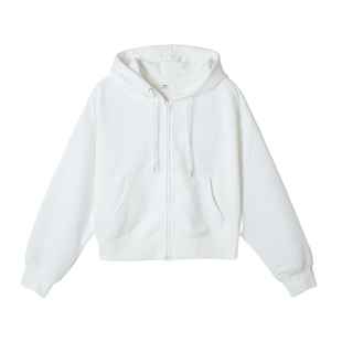 SPAO韩国同款2026年春季新品女士休闲慵懒风连帽短款卫衣外套