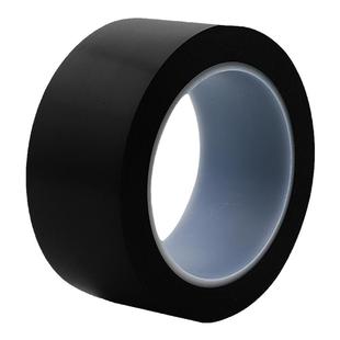 黑色警示胶带PVC地标线胶带无尘车间地板胶带装修保护膜贴地彩色无痕耐磨防水大卷宽胶布警戒线隔离划线胶带