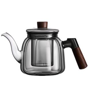 捷安玺玻璃泡茶壶2026新款家用煮茶壶耐高温小单壶茶水分离烧水壶