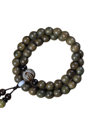 修心 正宗绿檀木佛珠手串天然檀香木阿根廷玉檀木香手链男女饰品