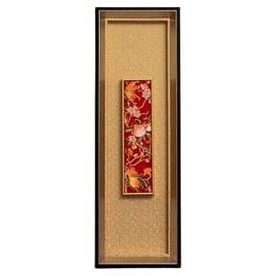 桃夭三多南京云锦研究所元先立体镜框挂画家居装饰画玄关走廊客厅