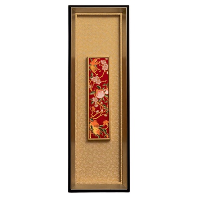 南京云锦研究所桃夭三多装饰画