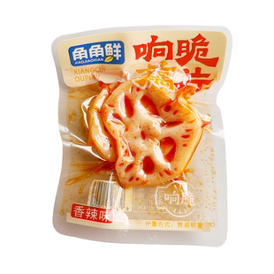 角角鲜响脆藕片开袋即食香辣味金针菇杏鲍菇追剧解馋网红零食小吃