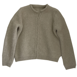 毛绒感~韩系小V领开衫毛衣女！秋冬软糯百搭显瘦厚实短款针织外套