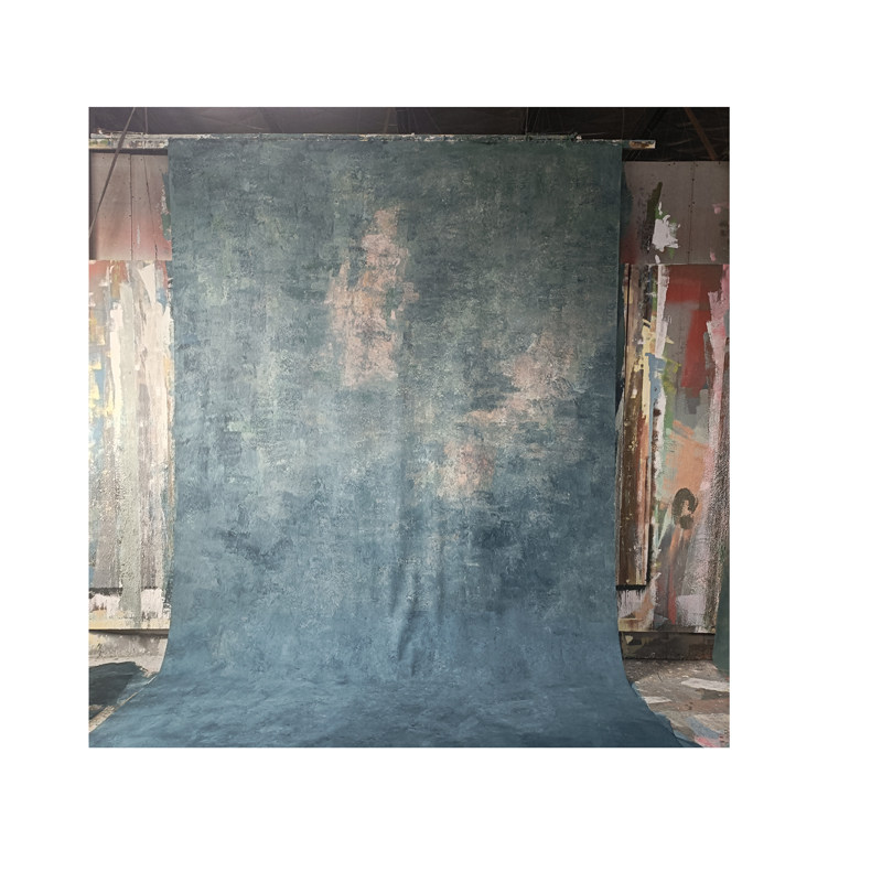 梦幻网红复古个人写真婚纱简约拍摄室内影楼摄影纯手绘油画背景布