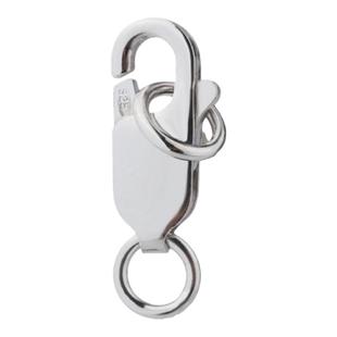 diy手工饰品配件925纯银手链扣项链扣塔扣龙虾扣 方扣 弹簧扣纯银