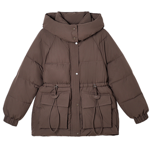 2025新款冬季保暖百搭棉服女短款小个子外套大口袋收腰显瘦棉衣